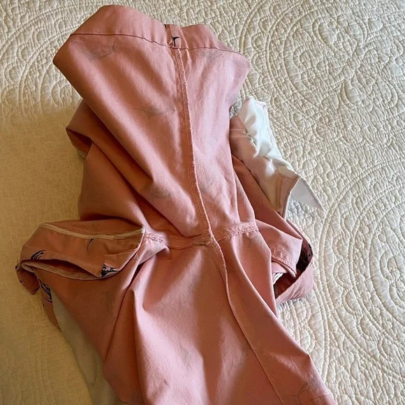 Hudson & Barrow Shorts Flat Front Swordfish Print Men's 34 Pink Cotton Beach - Picture 13 of 14